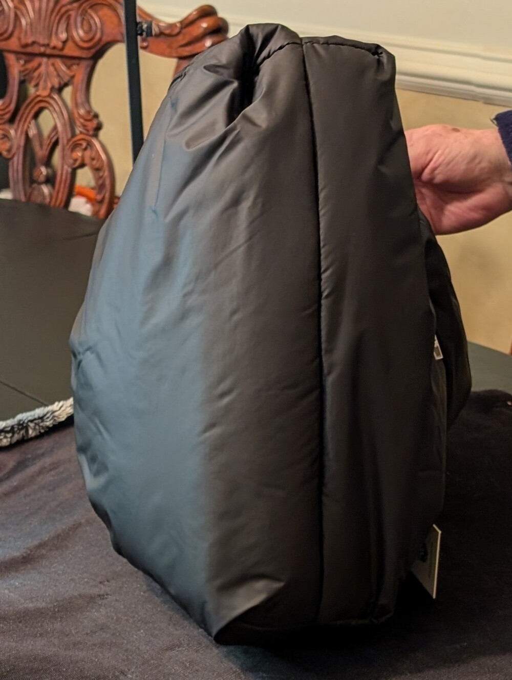 Wildfox Black Quilted-Handle Puffer Tote - Picture 6 of 6